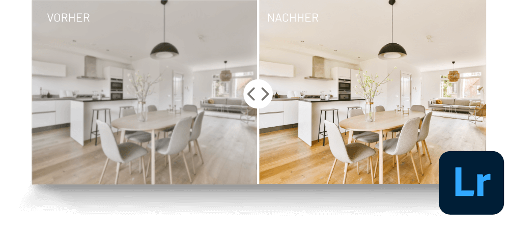 Professionelle Bildoptimierung für Immobilien-Innenaufnahmen 
