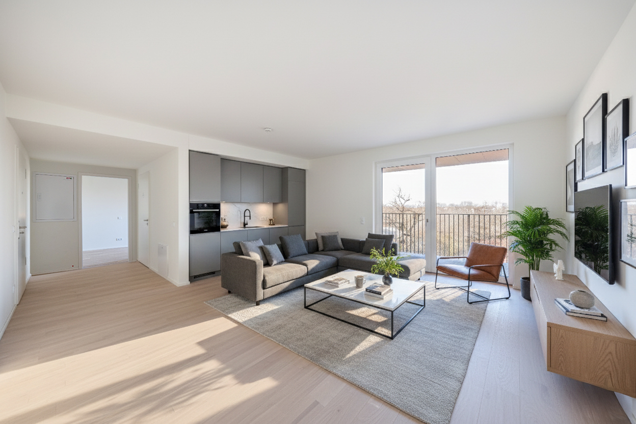 Einrichtungsbeispiel Wohn- und Essbereich