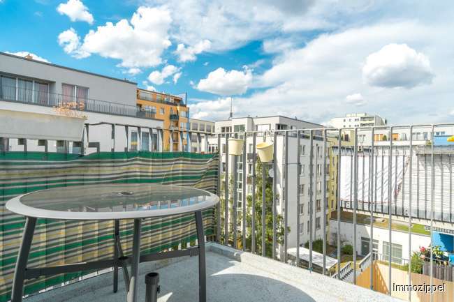 Blick vom Balkon