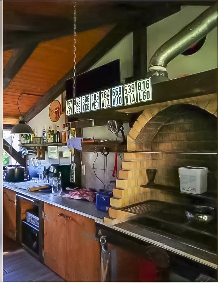 Kochplatz in der Outdoor-Küche