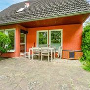 Gepflasterte Terrasse