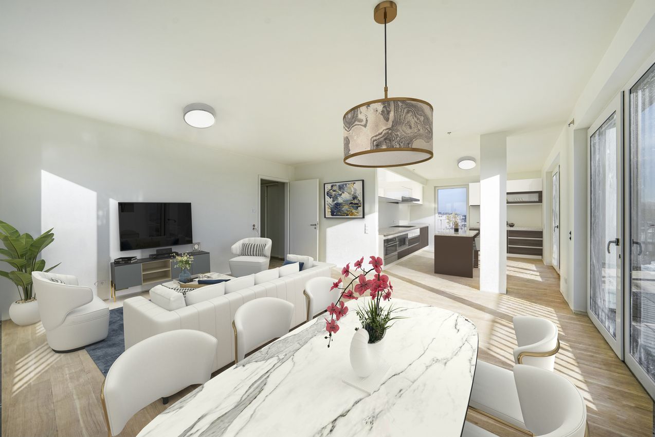 Wohn- Essbereich- staged