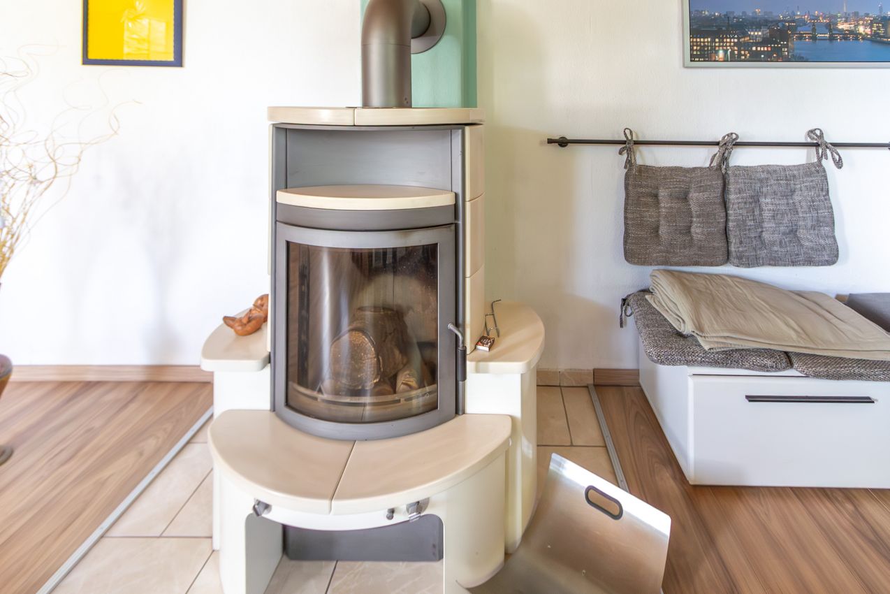 Kamin im Wohnzimmer