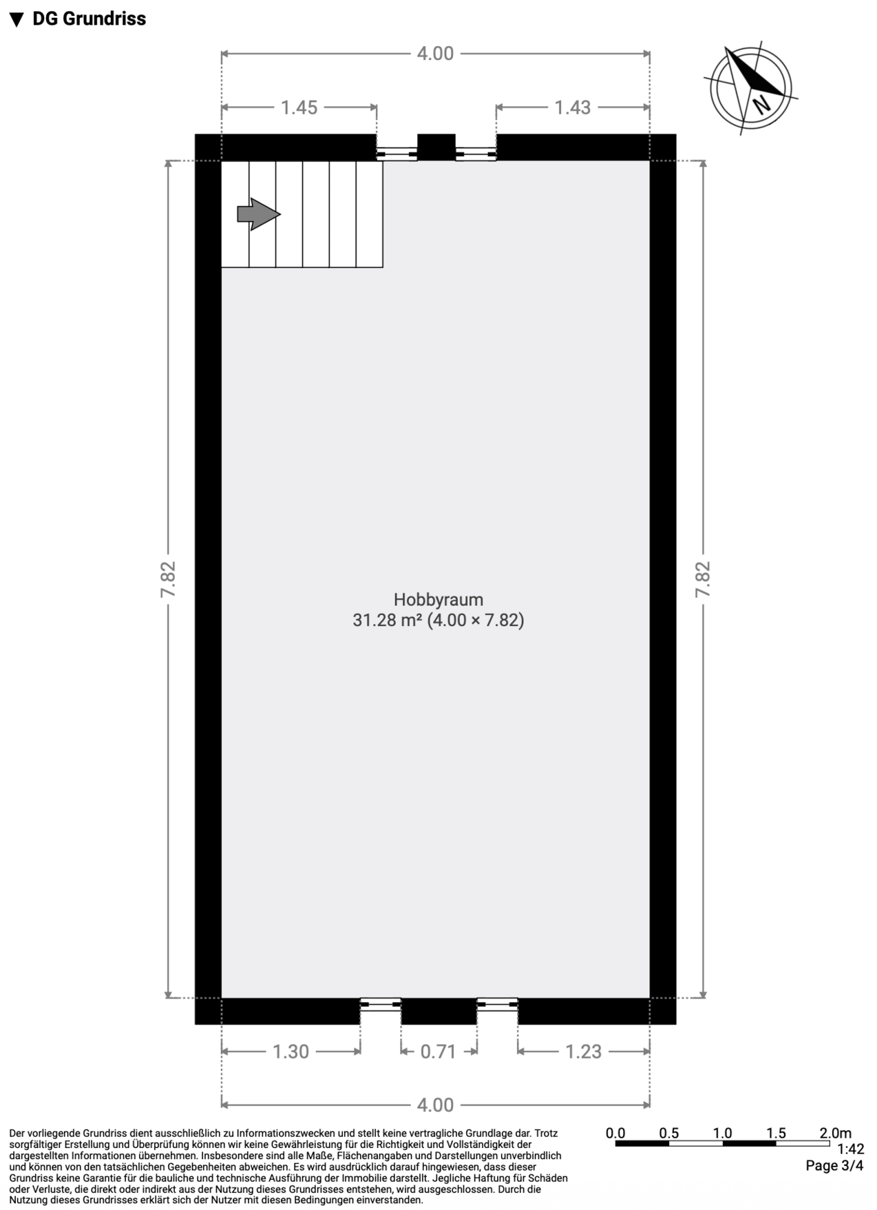 Grundriss Dachspitze