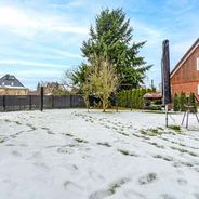 Gartenansicht mit Rasenfläche