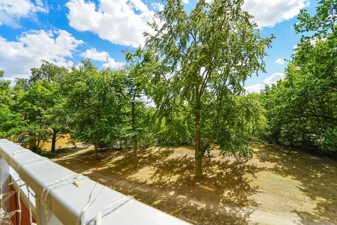 Blick vom Balkon