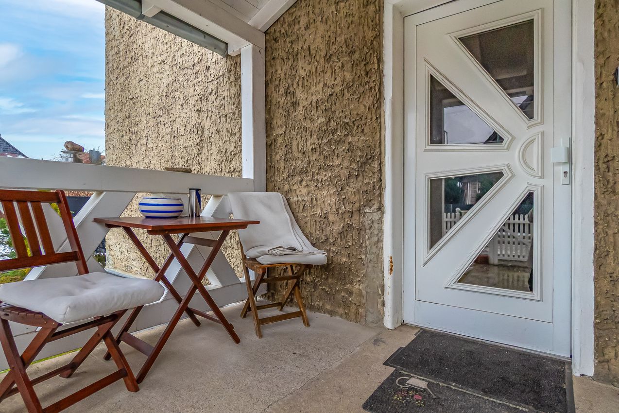 Überdachter Hauseingang