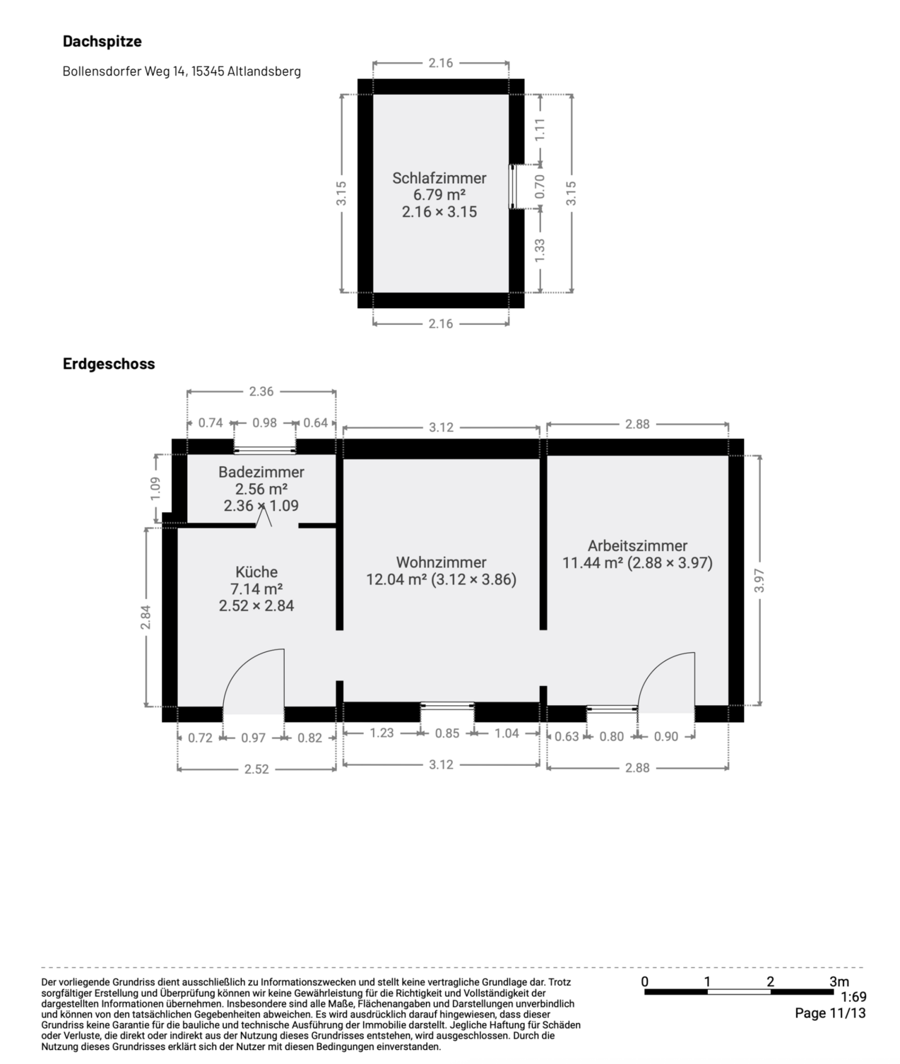 Grundriss Nebengebäude