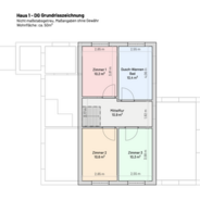 Haus 1 - DG Grundrisszeichnung