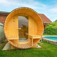 Neue Faß-Sauna