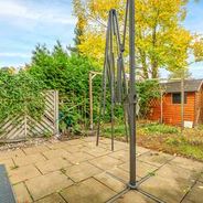 Gepflasterte Terrasse