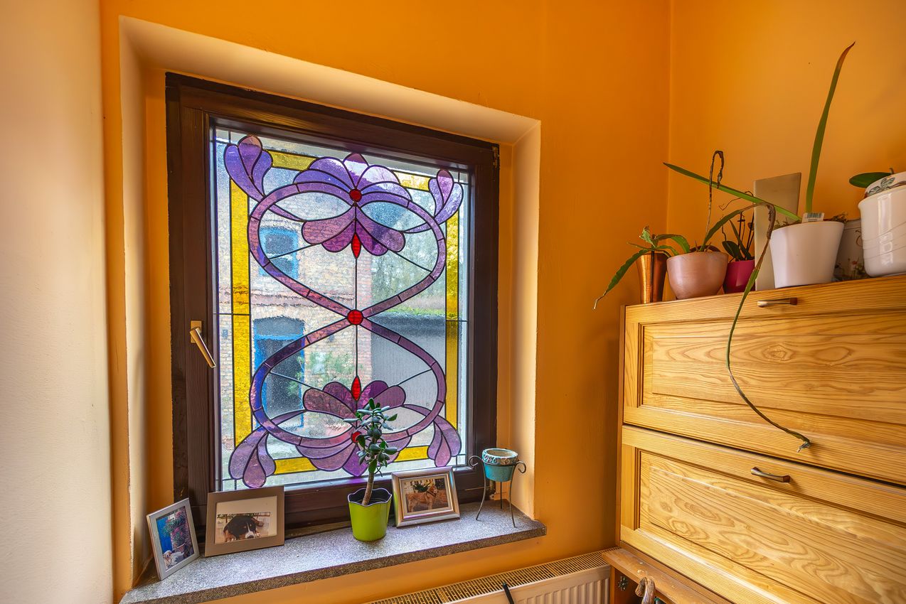 EG Bleiglas in der Gardrobe