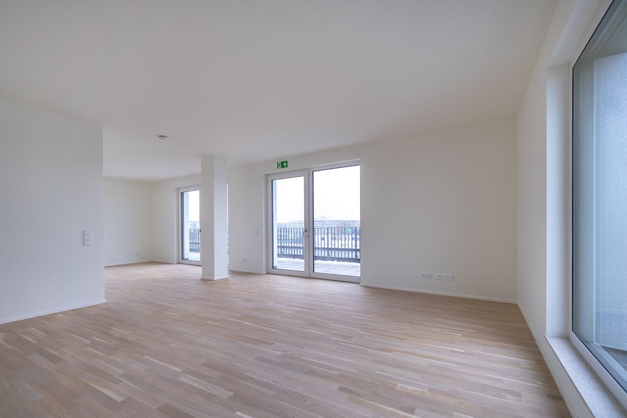 Wohnzimmer mit offener Küche Ansicht 2