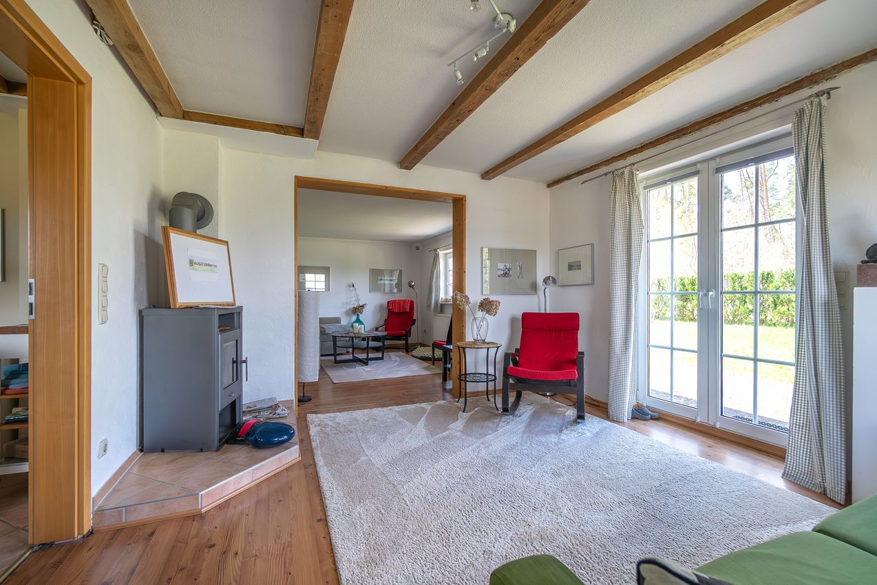 EG - Wohnzimmer mit Kaminofen