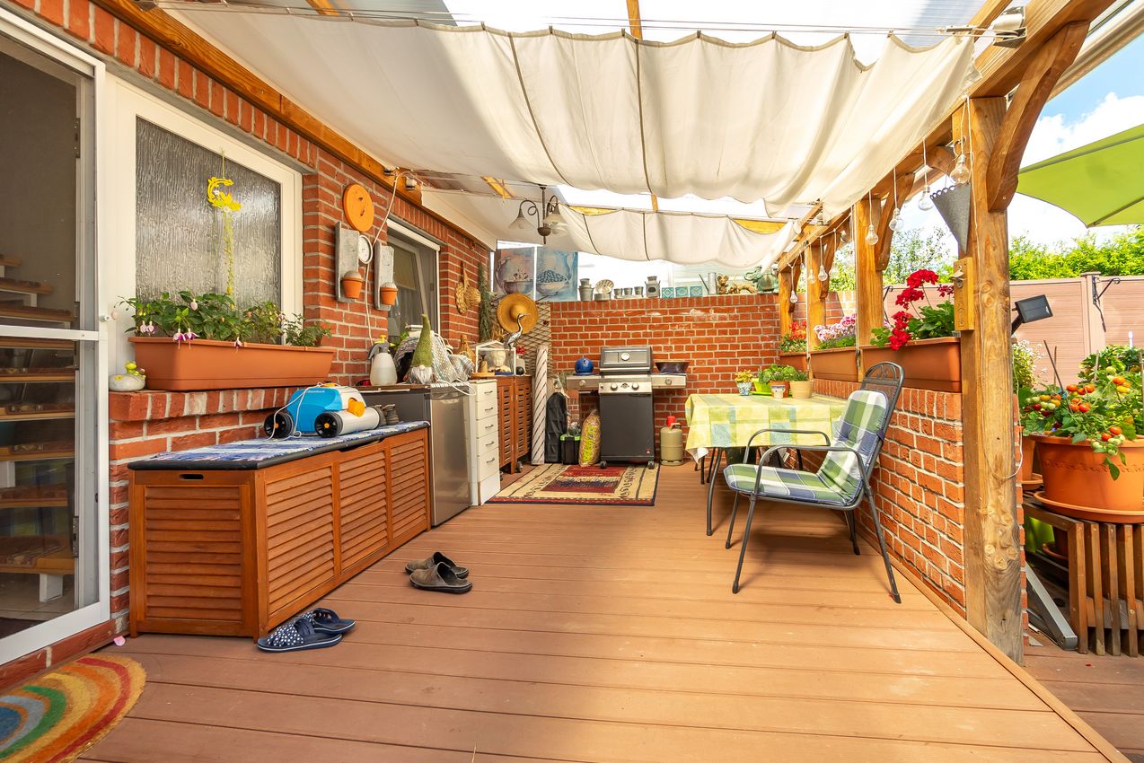 Überdachte Terrasse