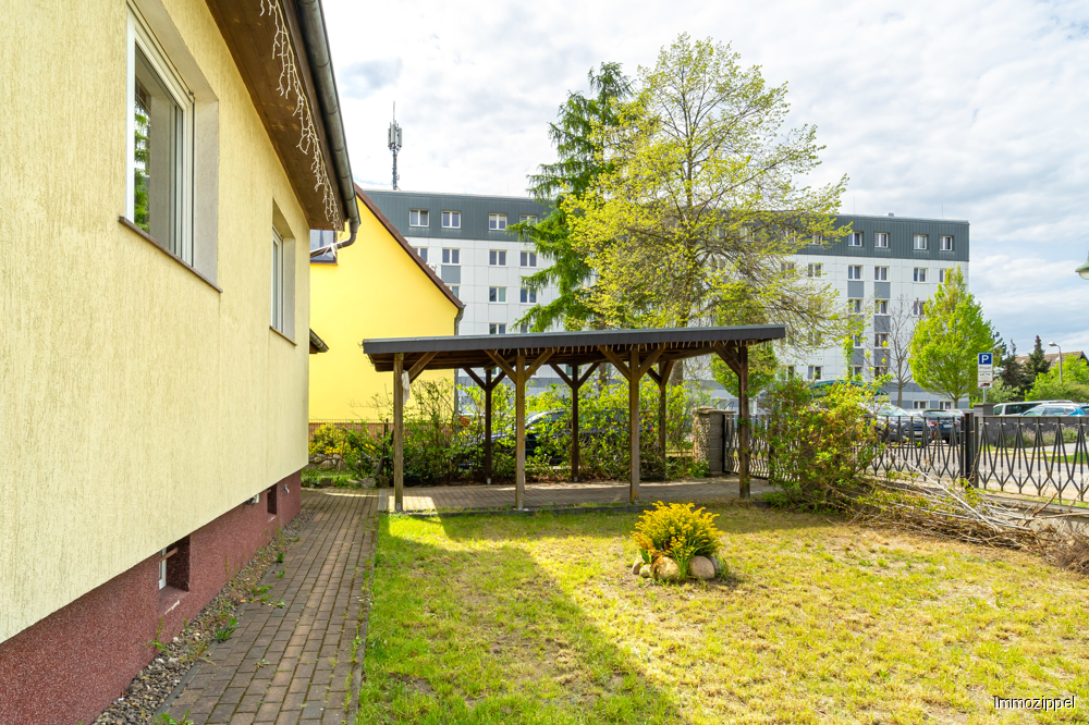 Vorgarten mit Carport