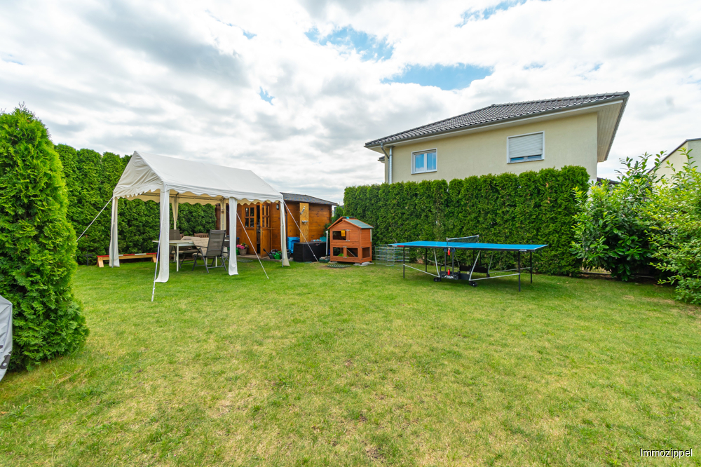 Garten der vermieteten Doppelhaushälfte